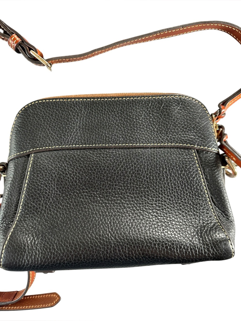 Dooney & Bourke Black Pebble Grain Leather Crossbody Bag Purse Vintage - Picture 5 of 16